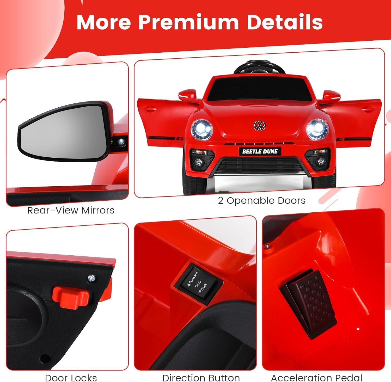 Costway Costway 1 Seater Battery Powered Ride On