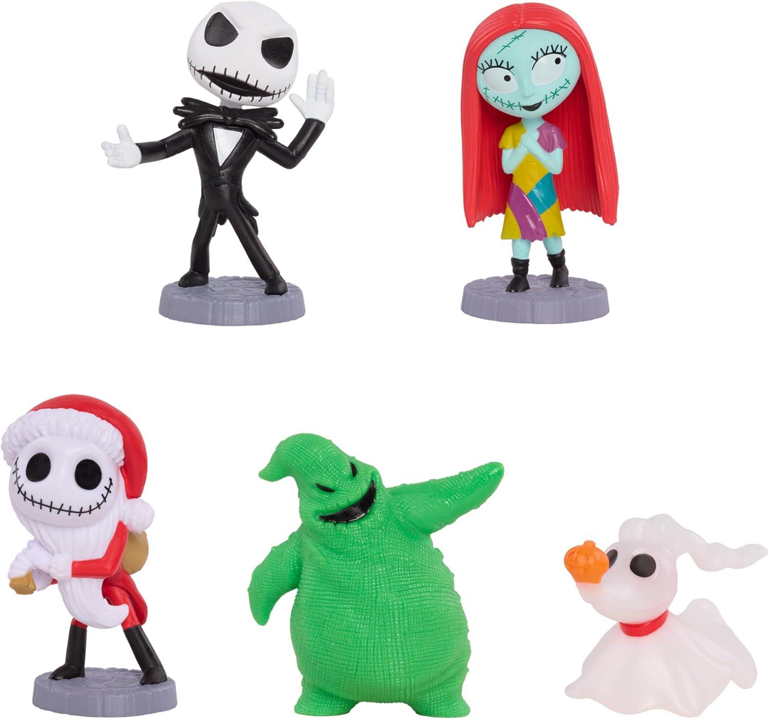 Disney Tim Burton's The Nightmare Before Christmas Collectible Figure Set, 2.5-inch Figurines