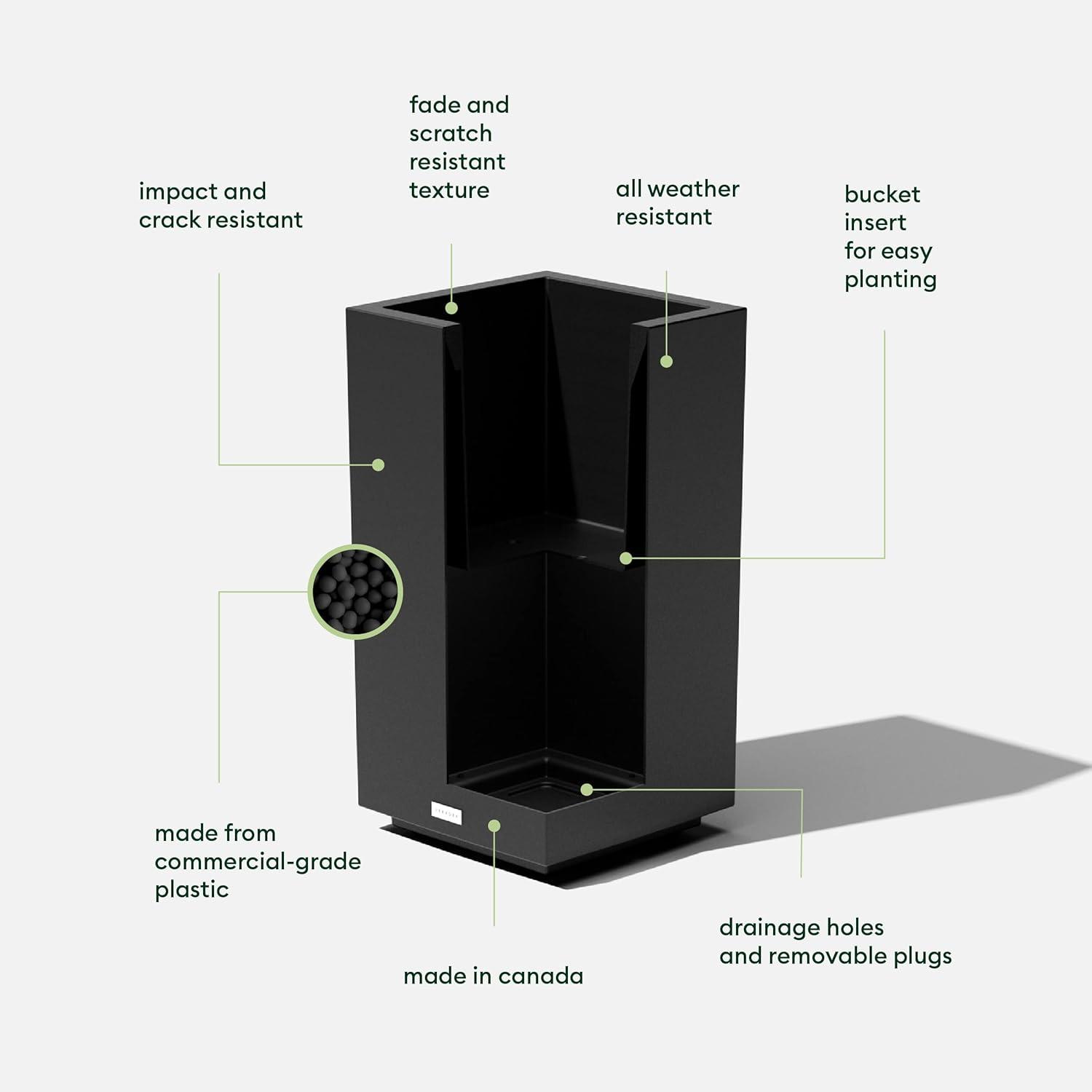 Block Series Pedestal Planter