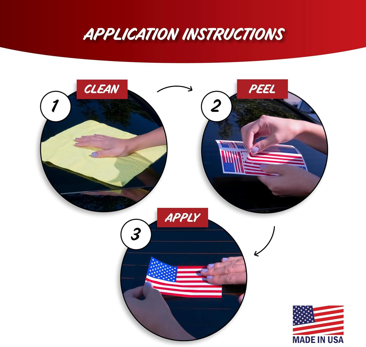 US Marine Corps Veteran Car Decals - Set of 4 USMC Window Stickers EGA Logo Vinyl Decal for Vehicle Truck Bumper Water Bottle Laptop