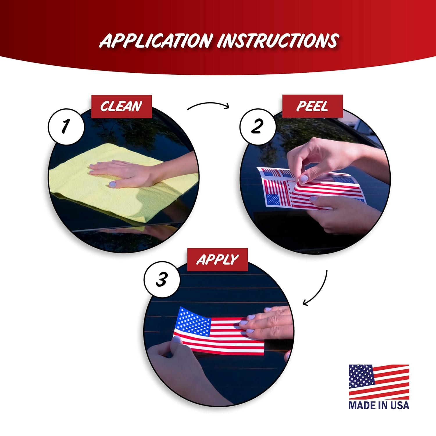 US Marine Corps Veteran Car Decals - Set of 4 USMC Window Stickers EGA Logo Vinyl Decal for Vehicle Truck Bumper Water Bottle Laptop