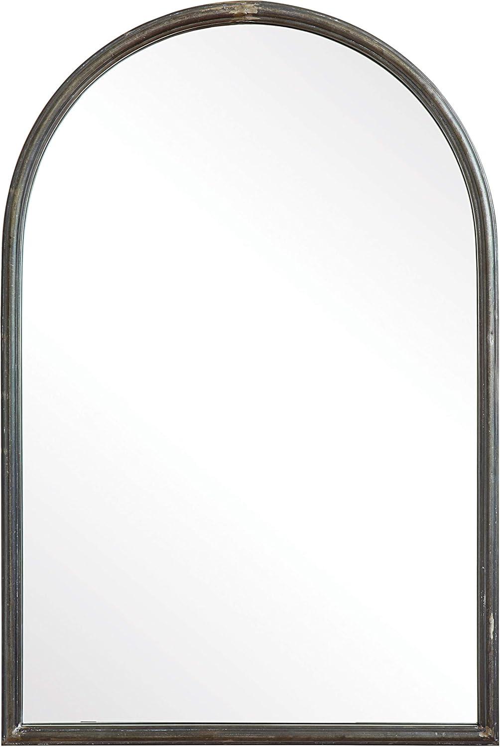 36" x 24" Decorative Wall Mirror Gray - Storied Home