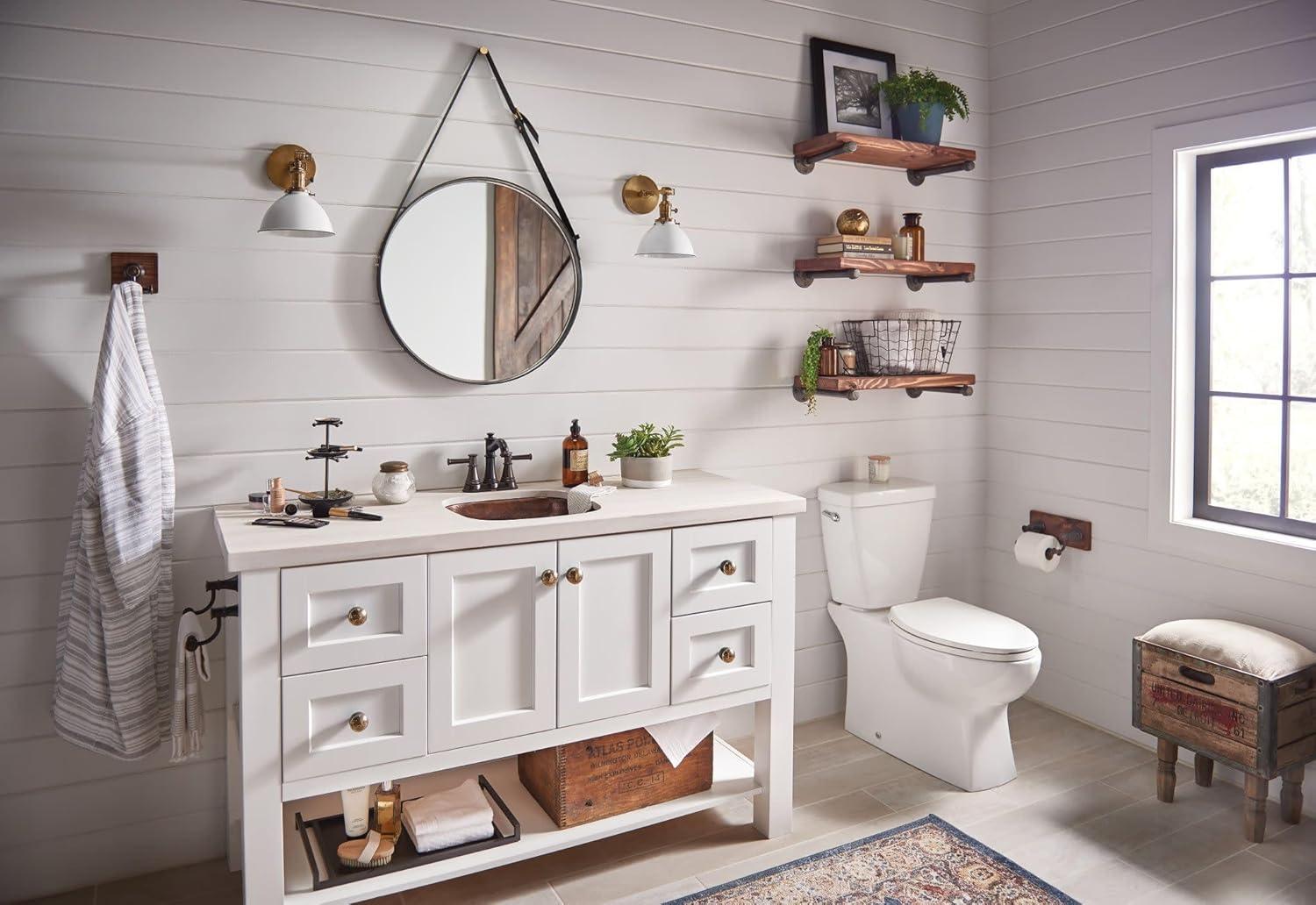 Moen 6401ORB Belfield Two-Handle Centerset Bathroom Faucet in Oil Rubbed Bronze