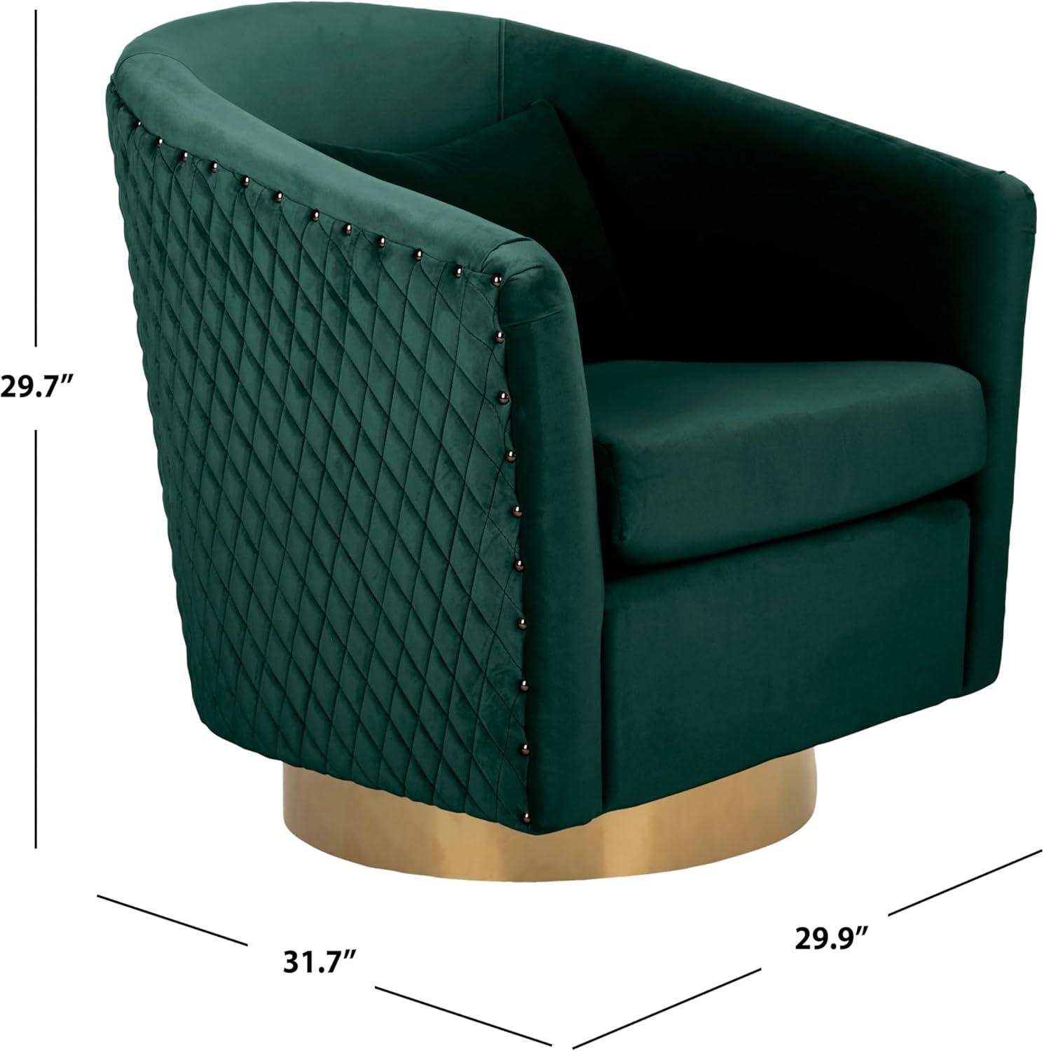 Skye Upholstered Swivel Barrel Chair