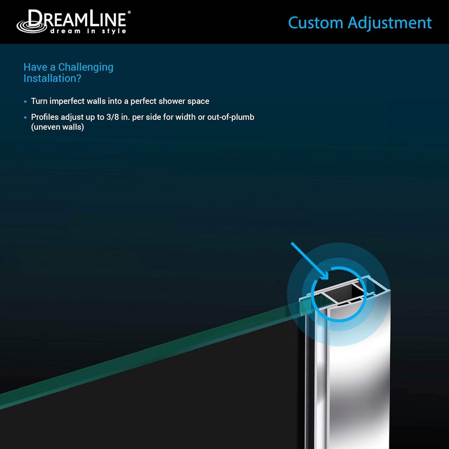 DreamLine Prism 42" x 74.75" Neo-Angle Pivot Shower Enclosure