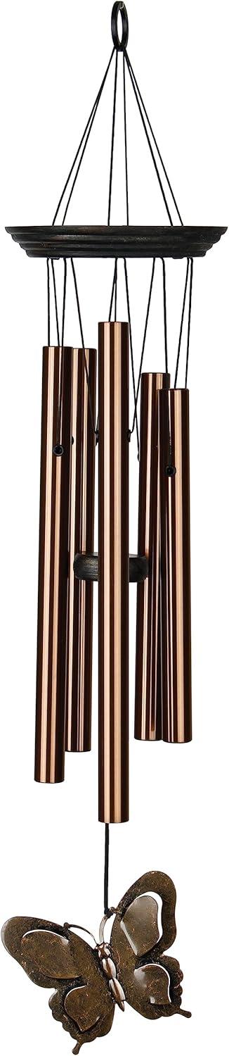 Woodstock Windchimes My Butterfly Chime, Wind Chimes For Outside, Wind Chimes For Garden, Patio, and Outdoor Decor, 21"L