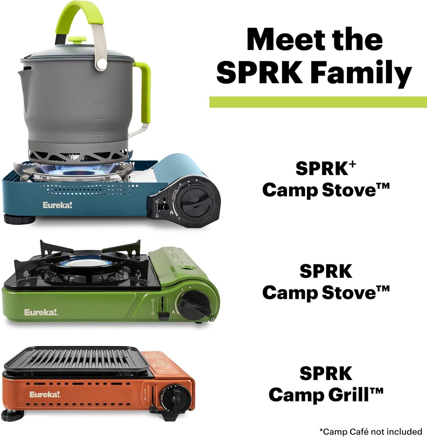 Eureka 2572202 SPRK Portable Butane Camping Grill, 1 Burner, Potters Clay