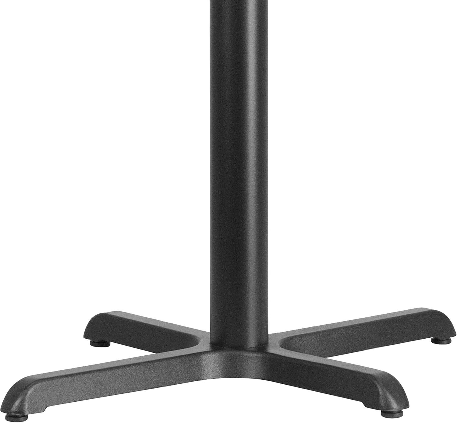 Flash Furniture Beverly Restaurant Table X-Base with 3" Dia. Table Height Column