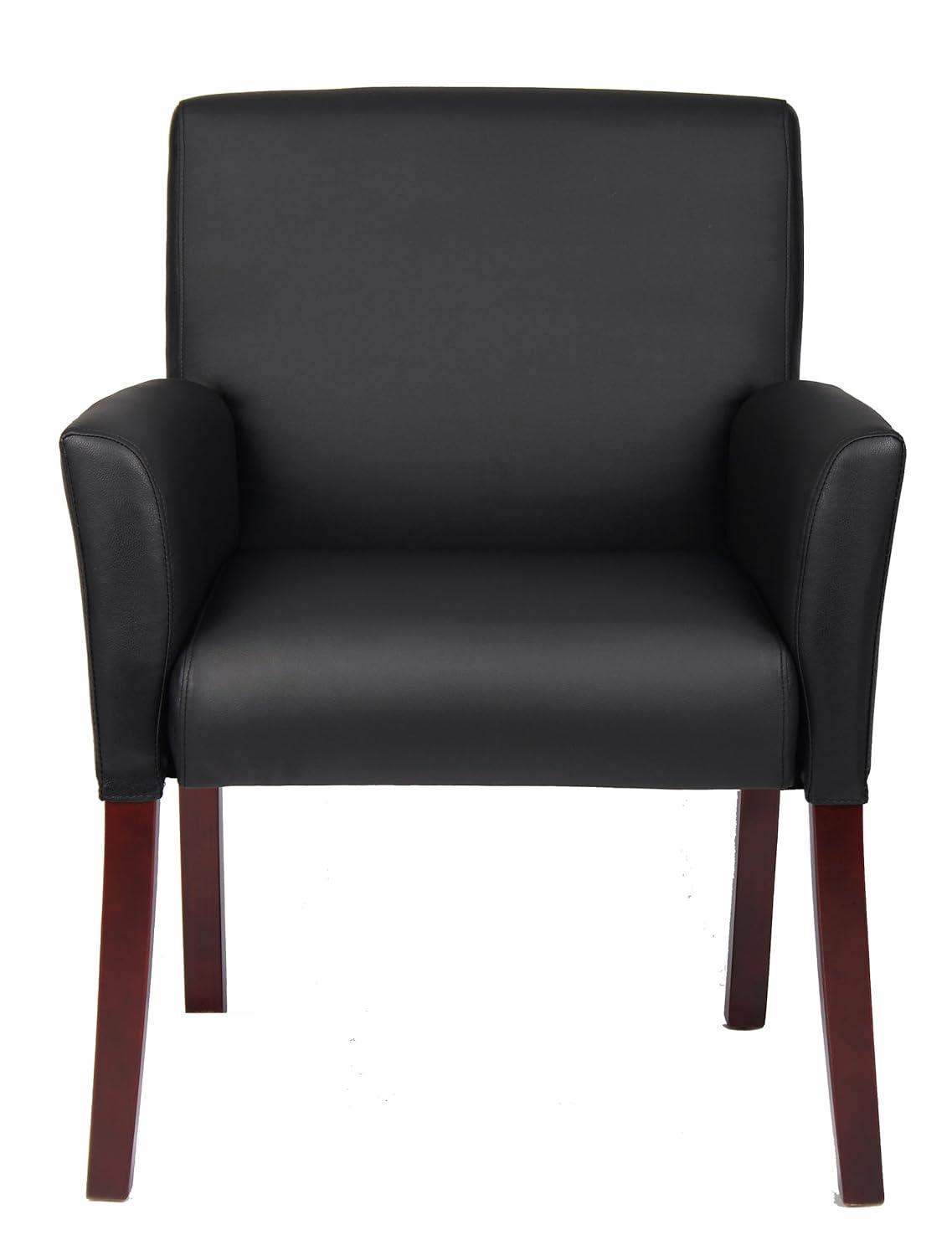 Boss Office Products Black Reception Waiting Room Chair