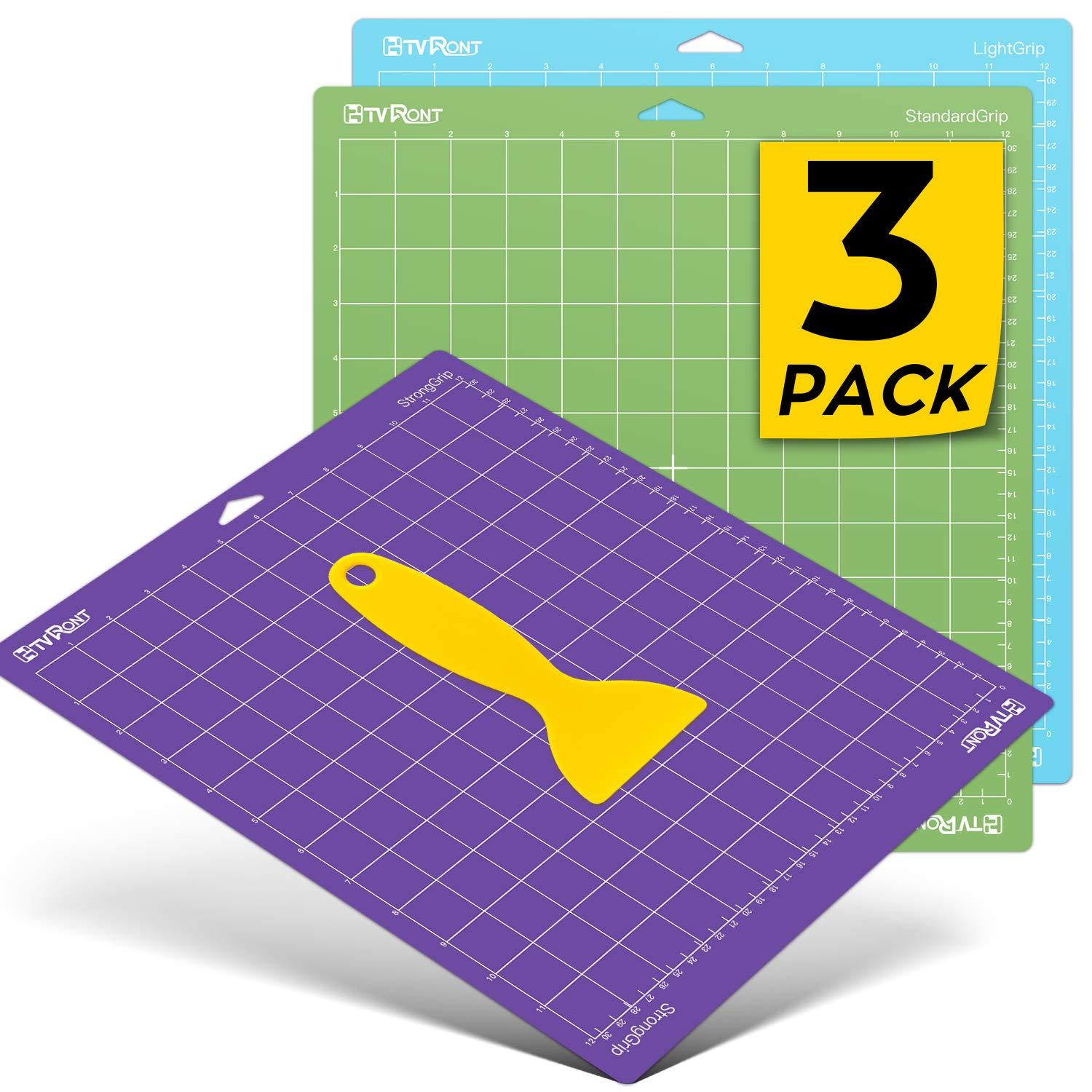 HTVRONT 3 Pack 12" x 12" Standard Grip Cutting Mat for HTVRONT Explore Air 2/Air/One/Maker