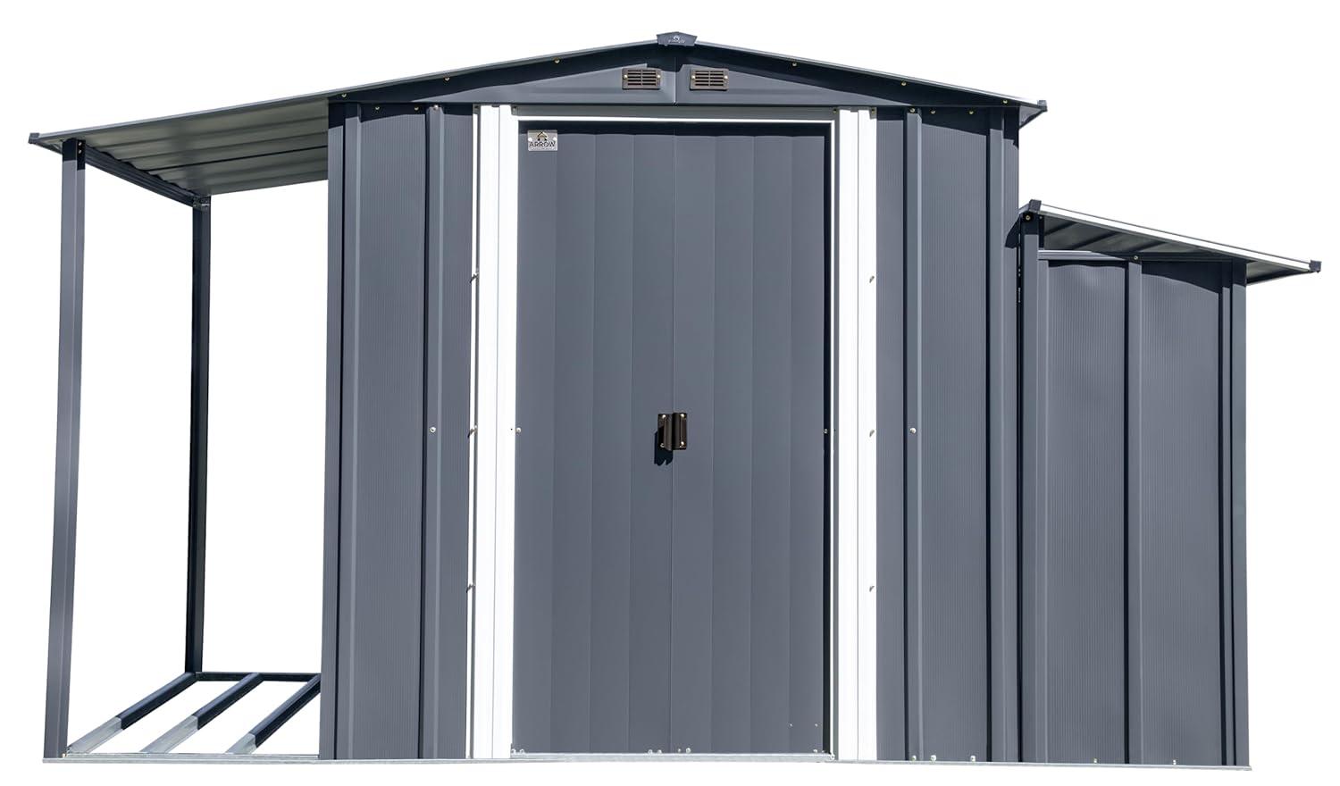 Arrow 3-In-1 Steel Utility Shed
