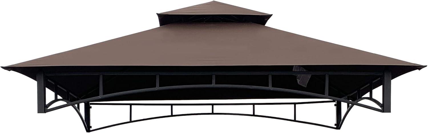 Brown Polyester Replacement Canopy Top for 8' x 5' Grill Gazebo