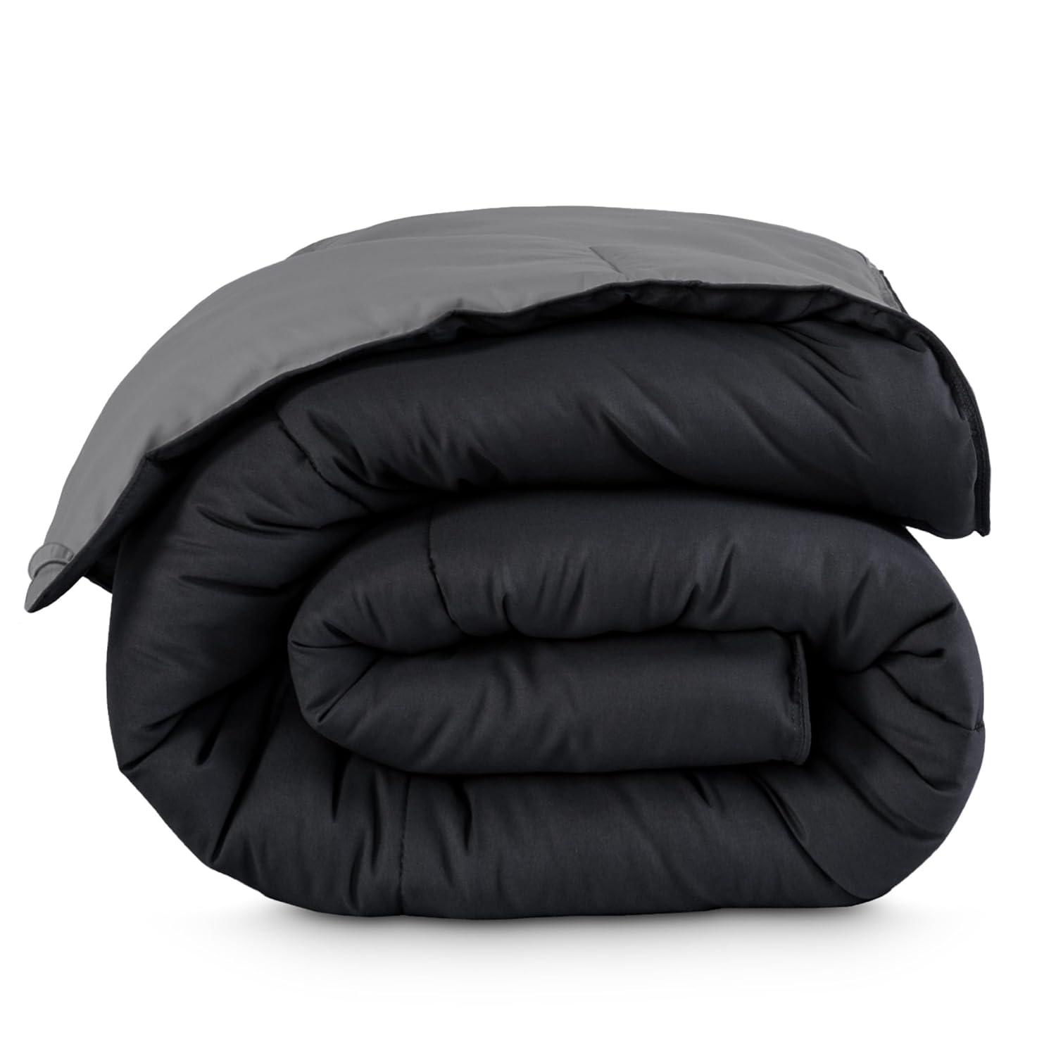 Bare Home Premium Ultra Soft Modern & Contemporary Box Stitch Comforter