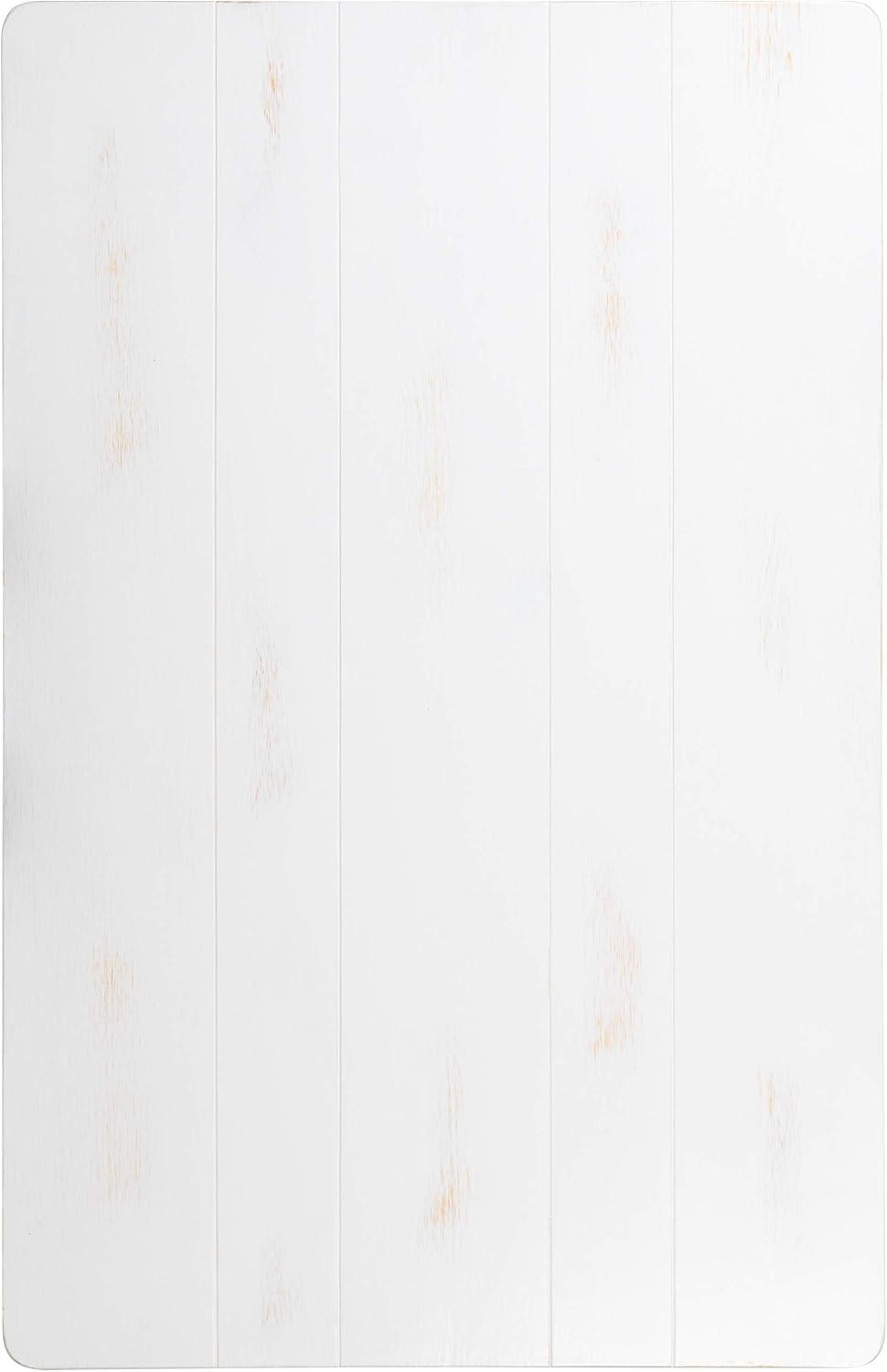 Flash Furniture HERCULES Series 46" x 30" Rectangular Antique Rustic White Solid Pine Farm Dining Table