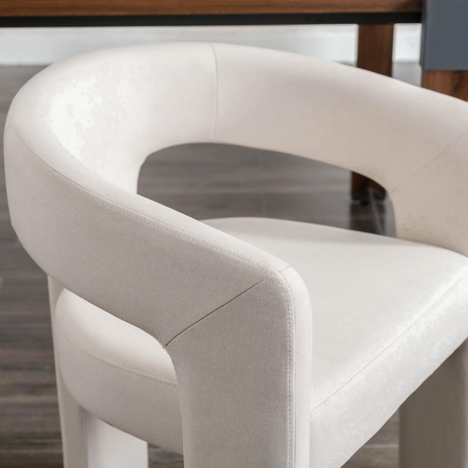 wahson office chair Modern Upholstered Barrel Dining Chairs (Set of 2)