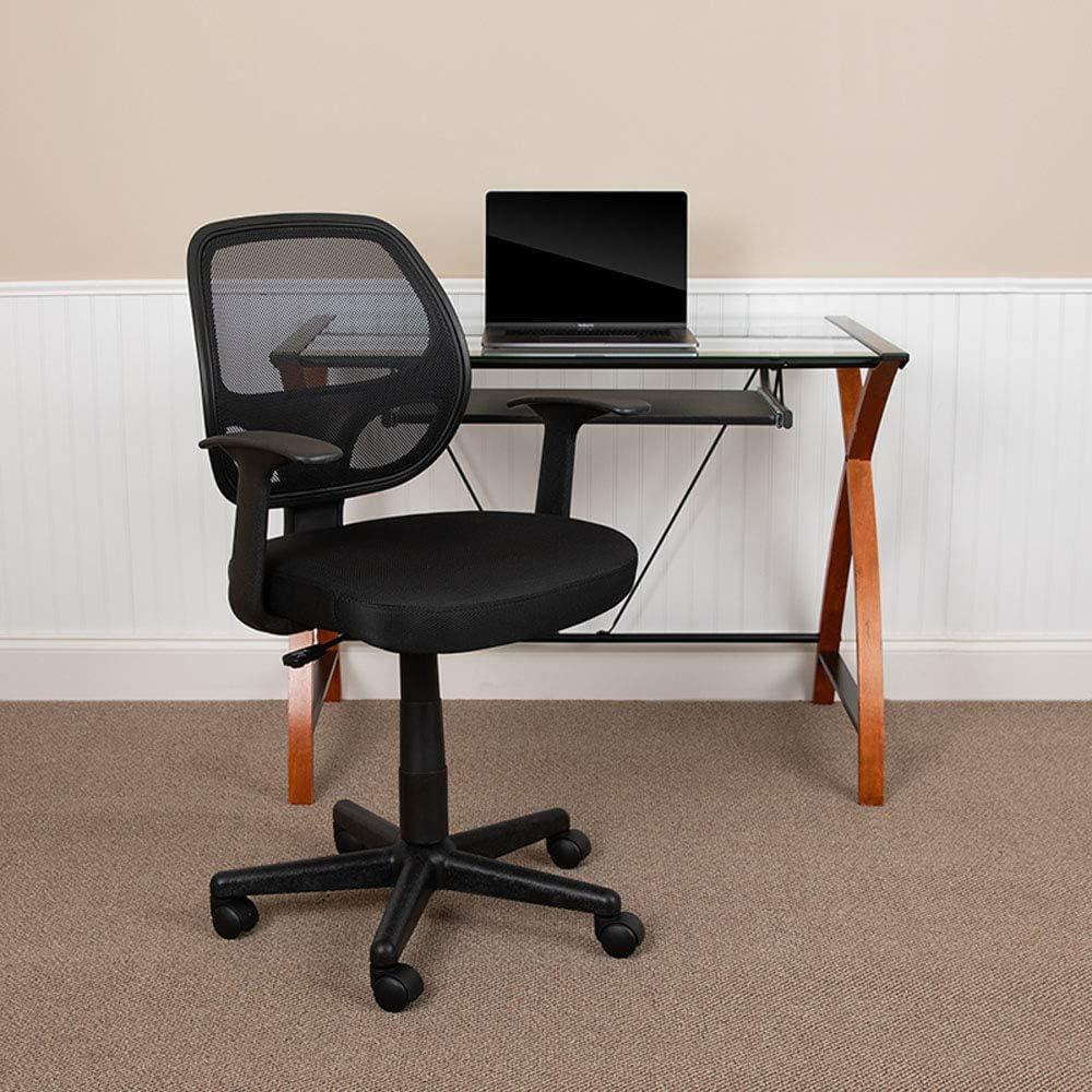 Flash Furniture Flash Fundamentals Mid-Back Mesh Swivel Ergonomic Task Office Chair with Arms