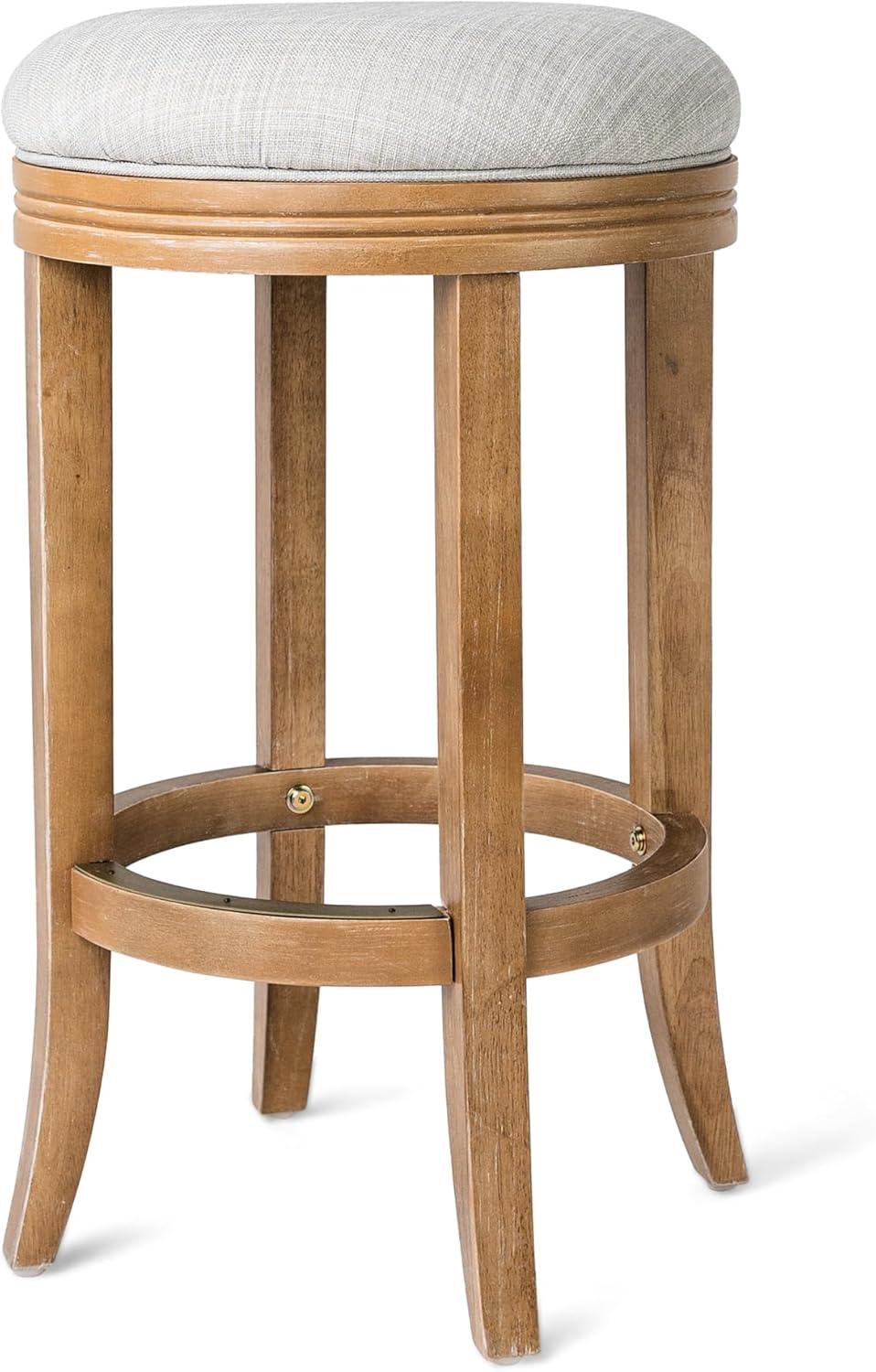 Maven Lane Eva Bar Stool with Fabric Upholstery