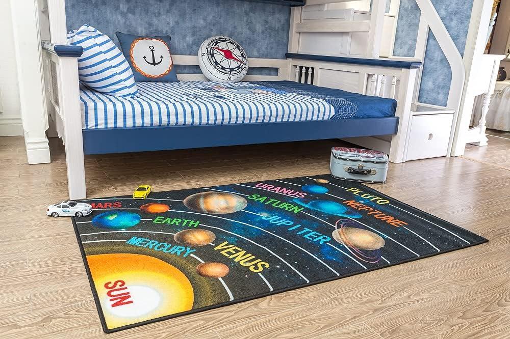 Furnishmyplace Furnish My Place  761 Solar System HD for Playroom, Bedroom Area Rug 3'3"x5'