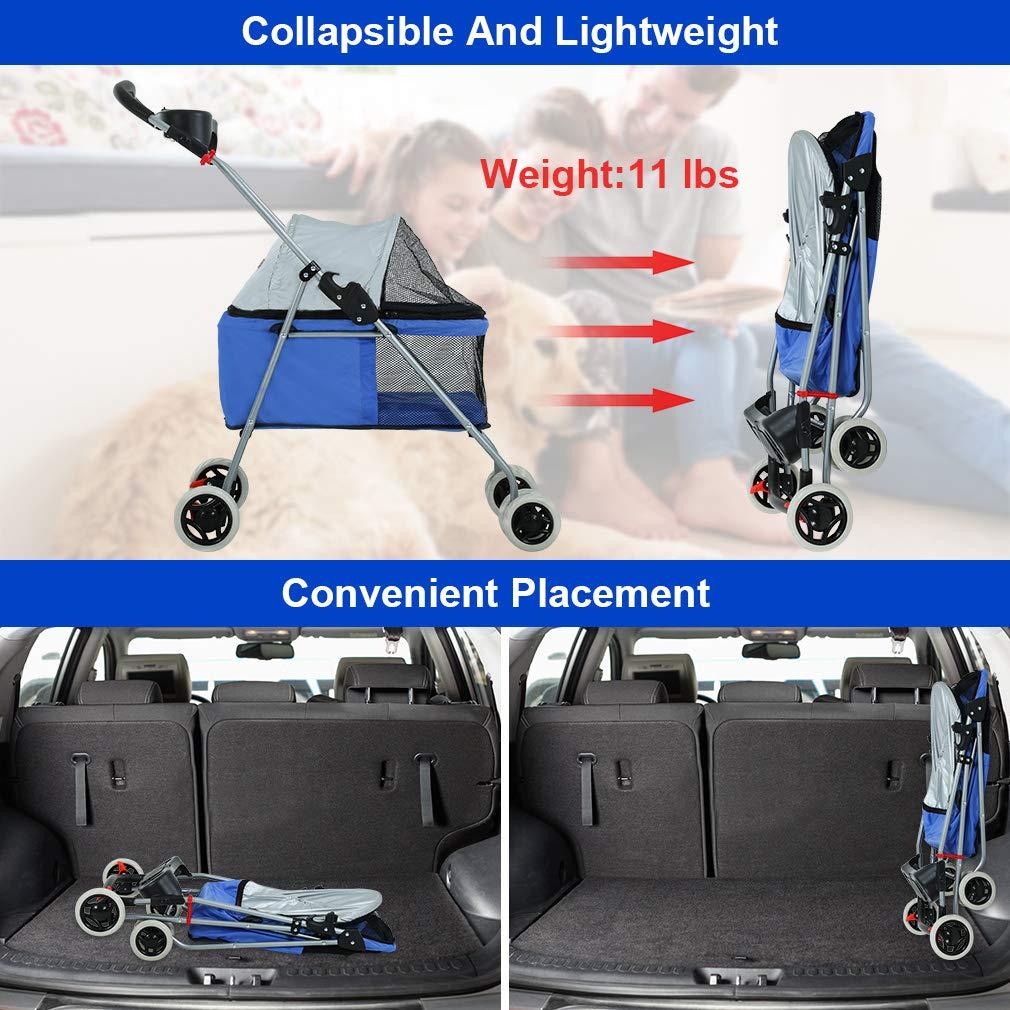 BestPet Foldable Pet Jogger Stroller