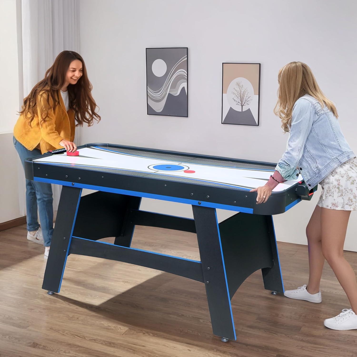 Hathaway Games 5' Two Player Air Hockey Table with Manual Scoreboard