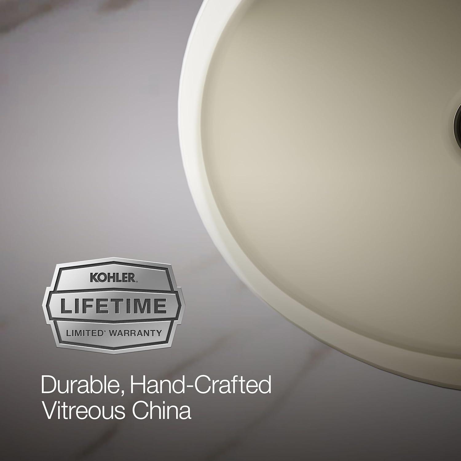 Verticyl Ceramic Oval Undermount Bathroom Sink with Overflow