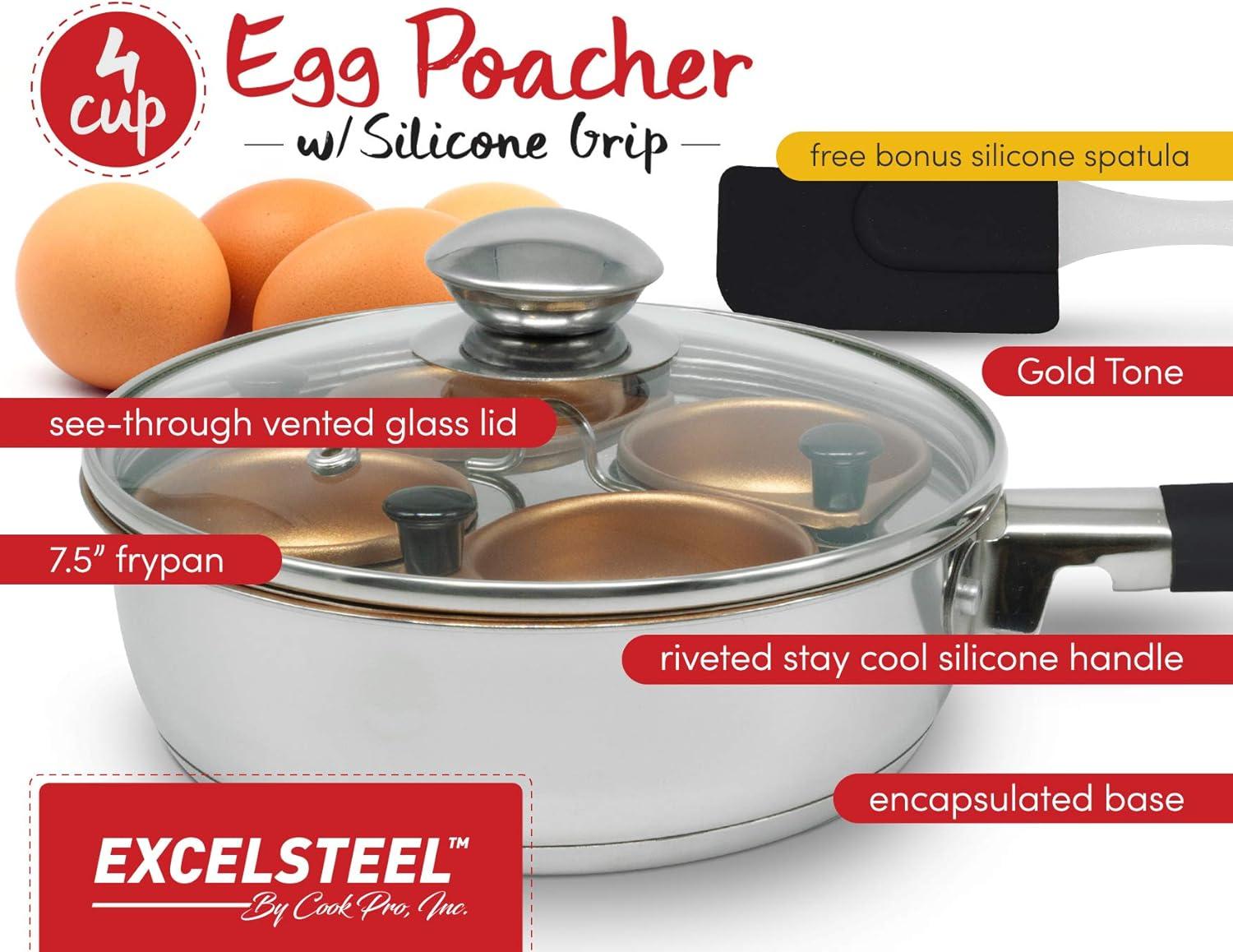 Cook Pro Cook Pro Non Stick Stainless Steel Egg Poacher