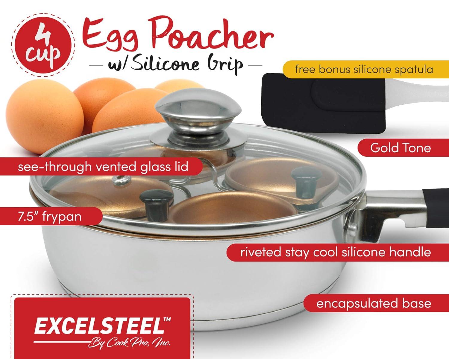 Cook Pro Cook Pro Non Stick Stainless Steel Egg Poacher