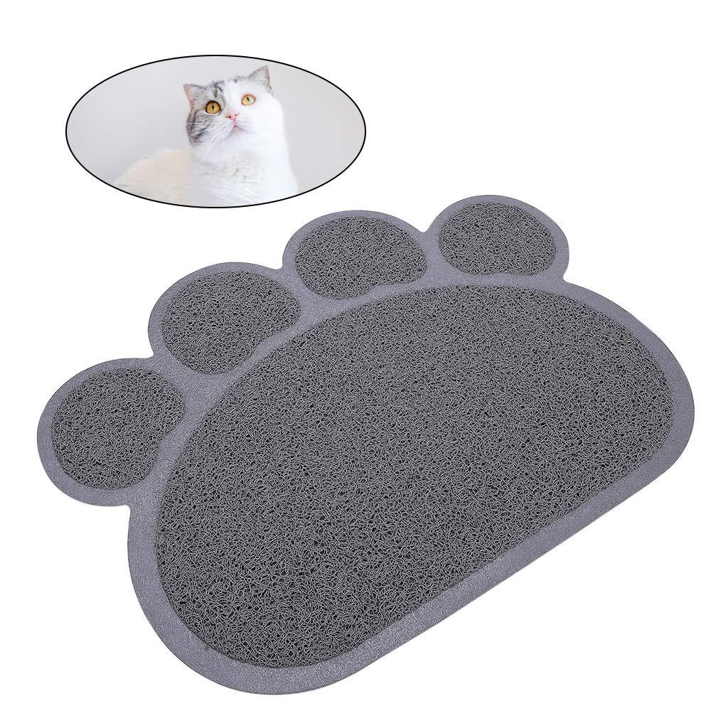 Kitty Litter Box Starter Kit - Small Cat Litter Pan Without Lid, Litter Mat, Scoop and Bowl for Kitten Within 3 Months (PinkScoop Set)