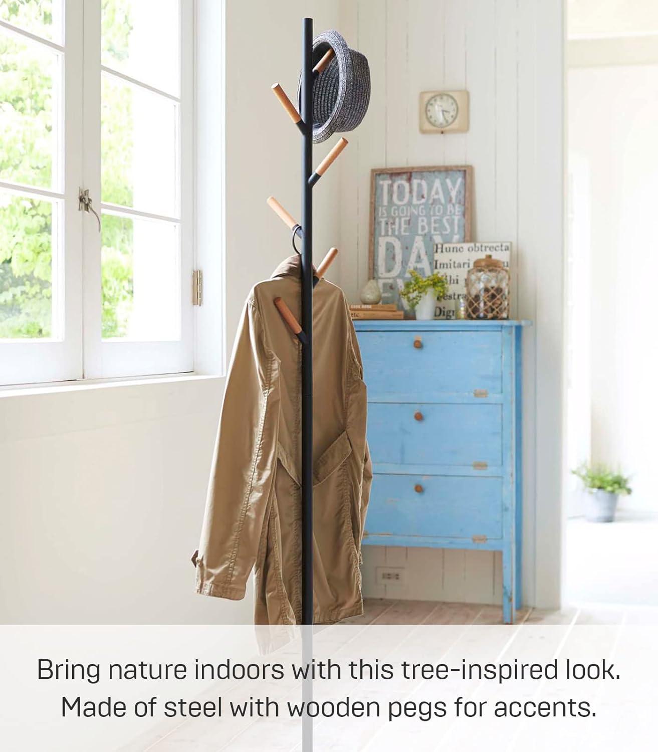 Yamazaki Home Coat Hanger, Steel, Weighted Base