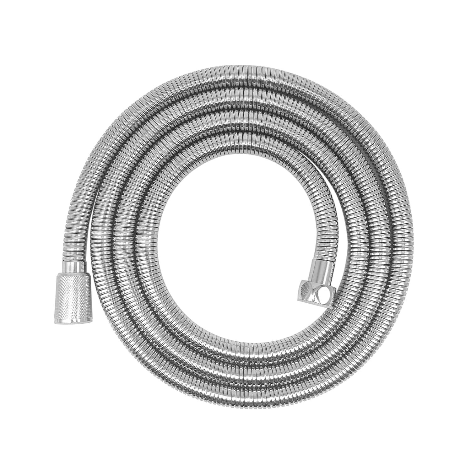 71 In. Modern Flexible Handheld Shower Hose Replacement For Bathing Toilet Cleaning Pet With Brass Fitting In Chrome