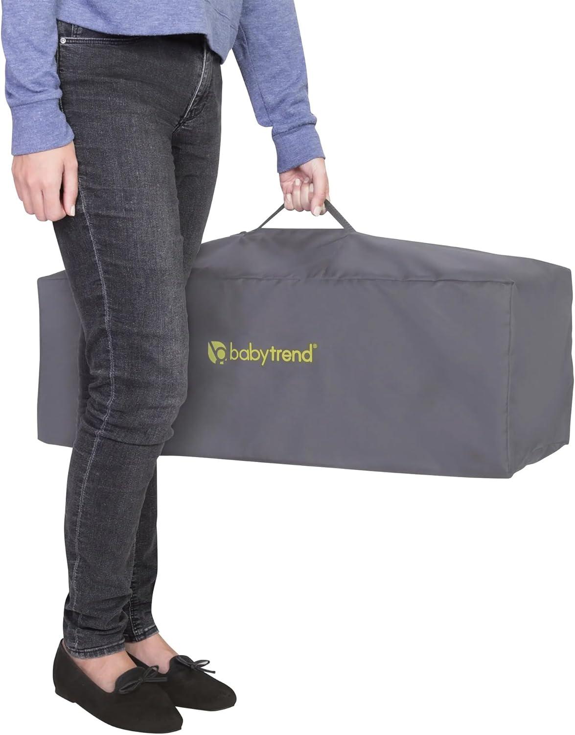 Baby Trend Portable Playard with Bassinet - Twinkle Lime