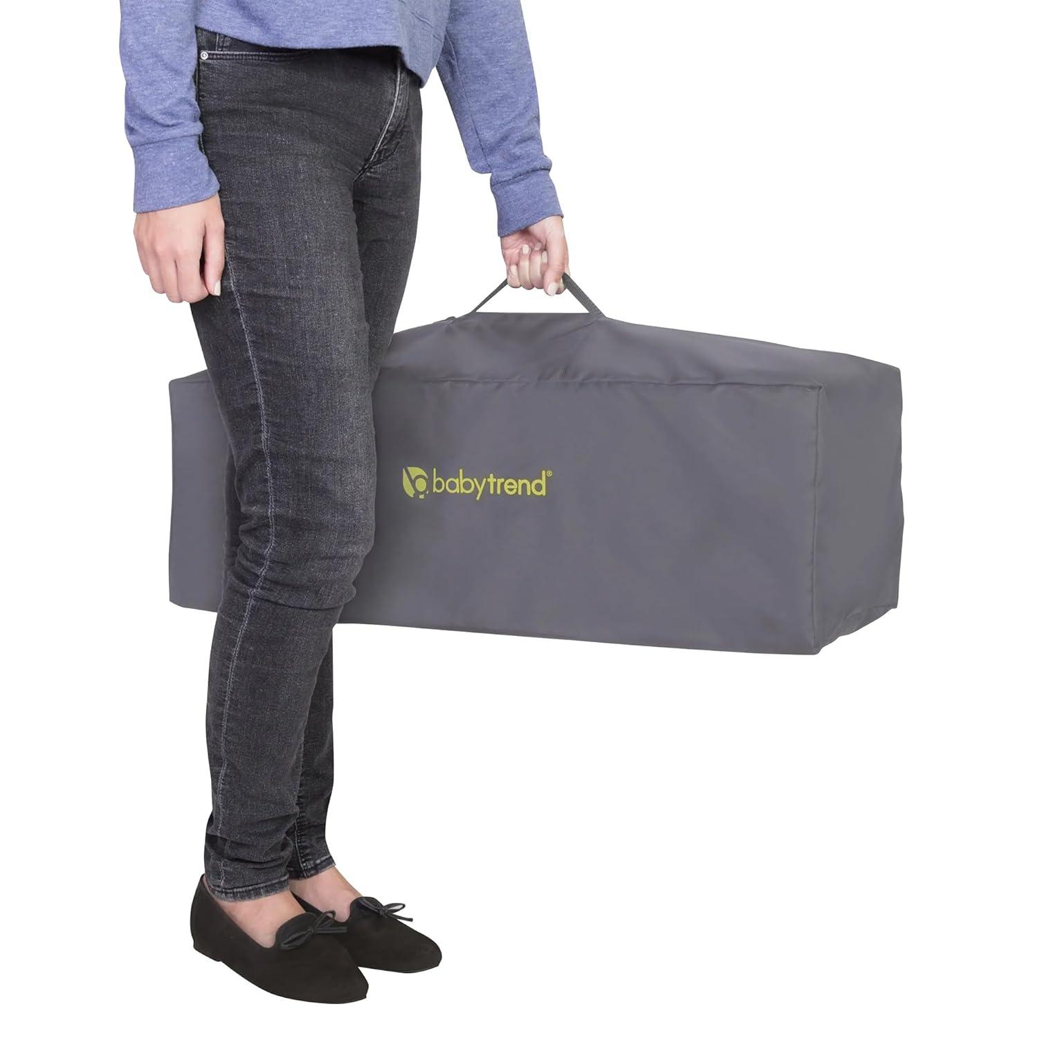 Baby Trend Portable Playard with Bassinet - Twinkle Lime