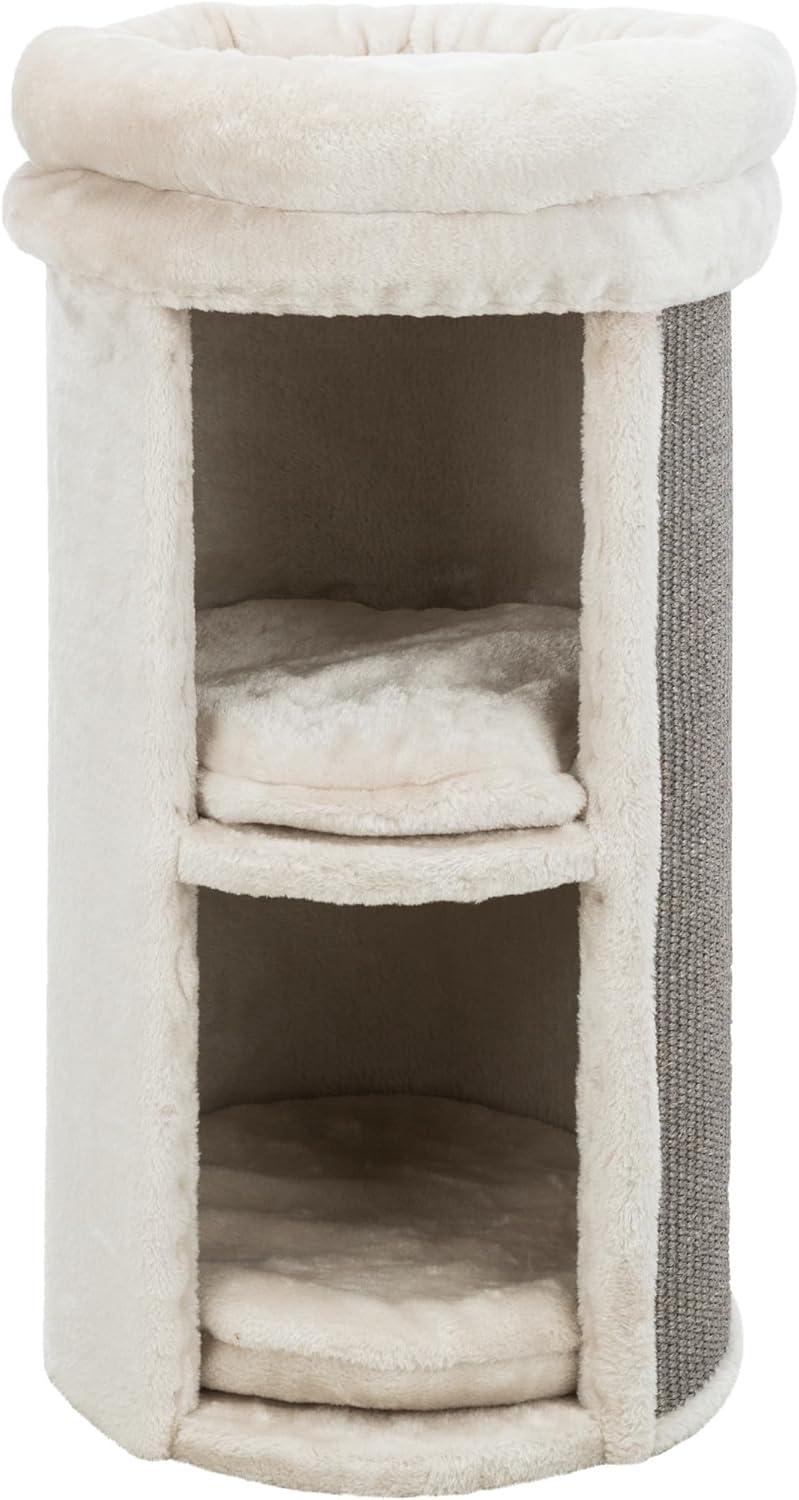 TRIXIE TRIXIE Mexia 29" Cat Tower, 2-Story Cat Condo, Removable Cushions, Cat Bed, Sisal Cat Scratcher, Cat Cube