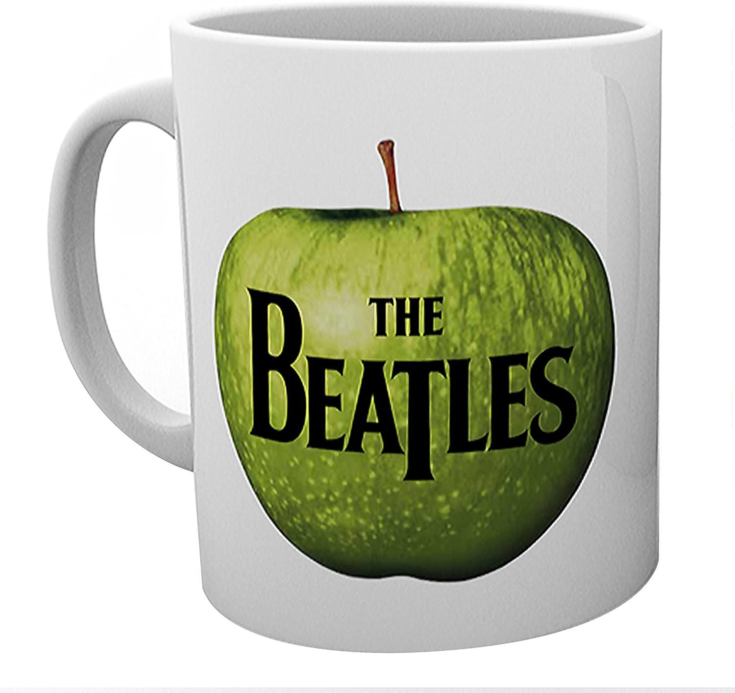 The Beatles Apple Logo White Ceramic Mug 16 oz