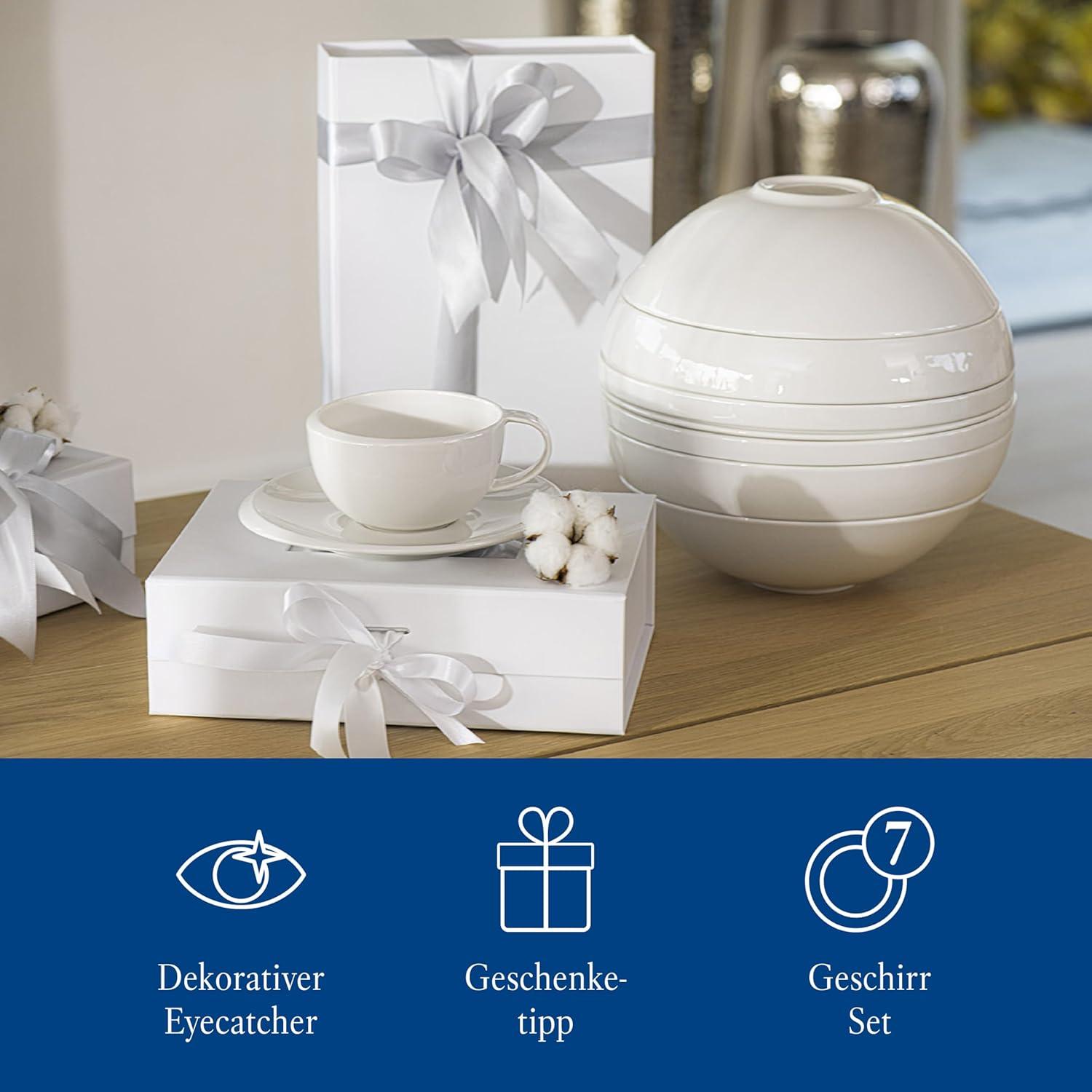 Iconic White Premium Porcelain Dinnerware Set for 2