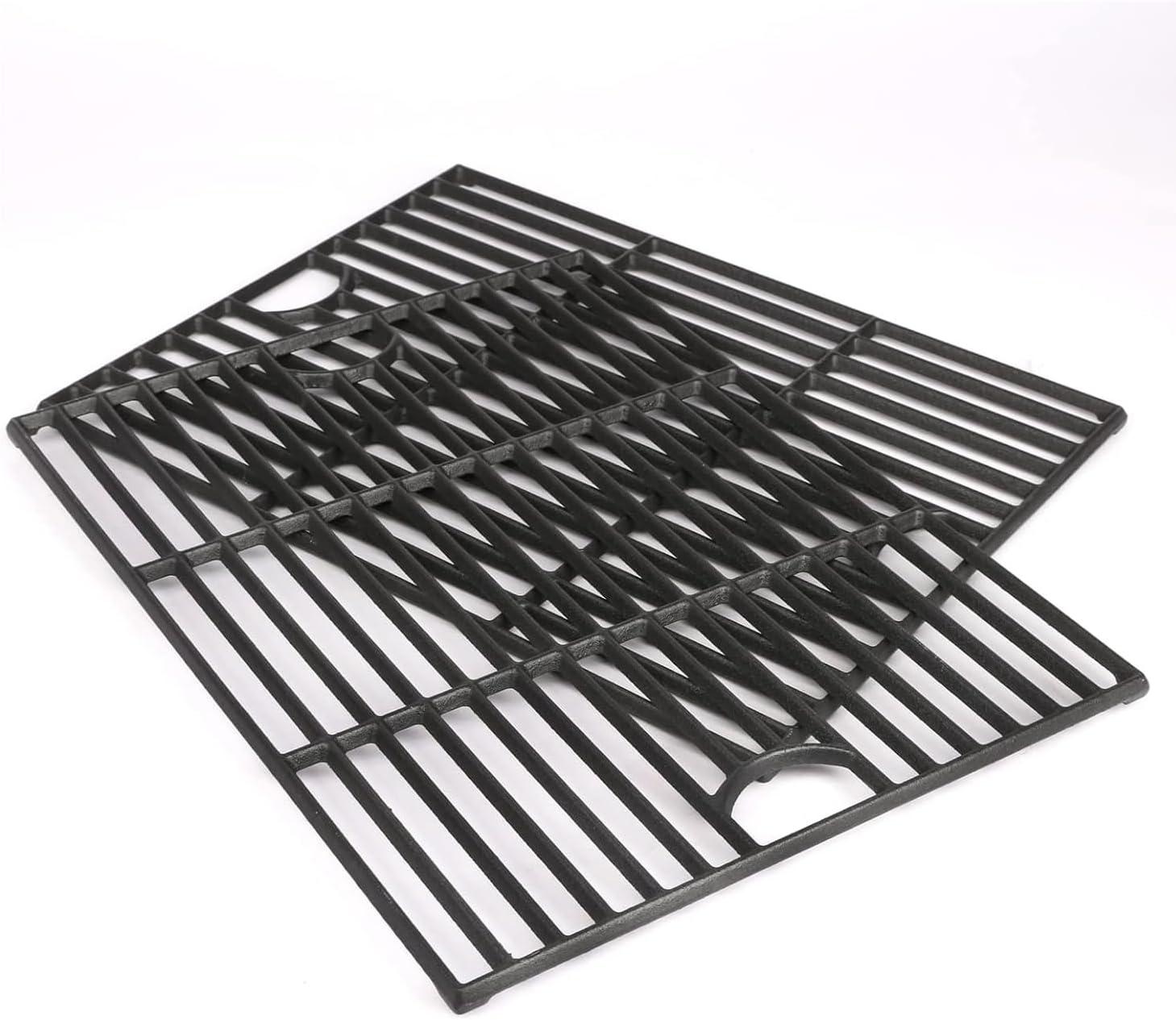 Grill Grates for Nexgrill Home Depot 720-0830H 720-0783E 720-0670C, 17 Inch Cast Iron Replacement Parts for Nexgrill 720-0888 720-0888N Charbroil 463241113 463446015 720-0670D, Master Forge 1010037
