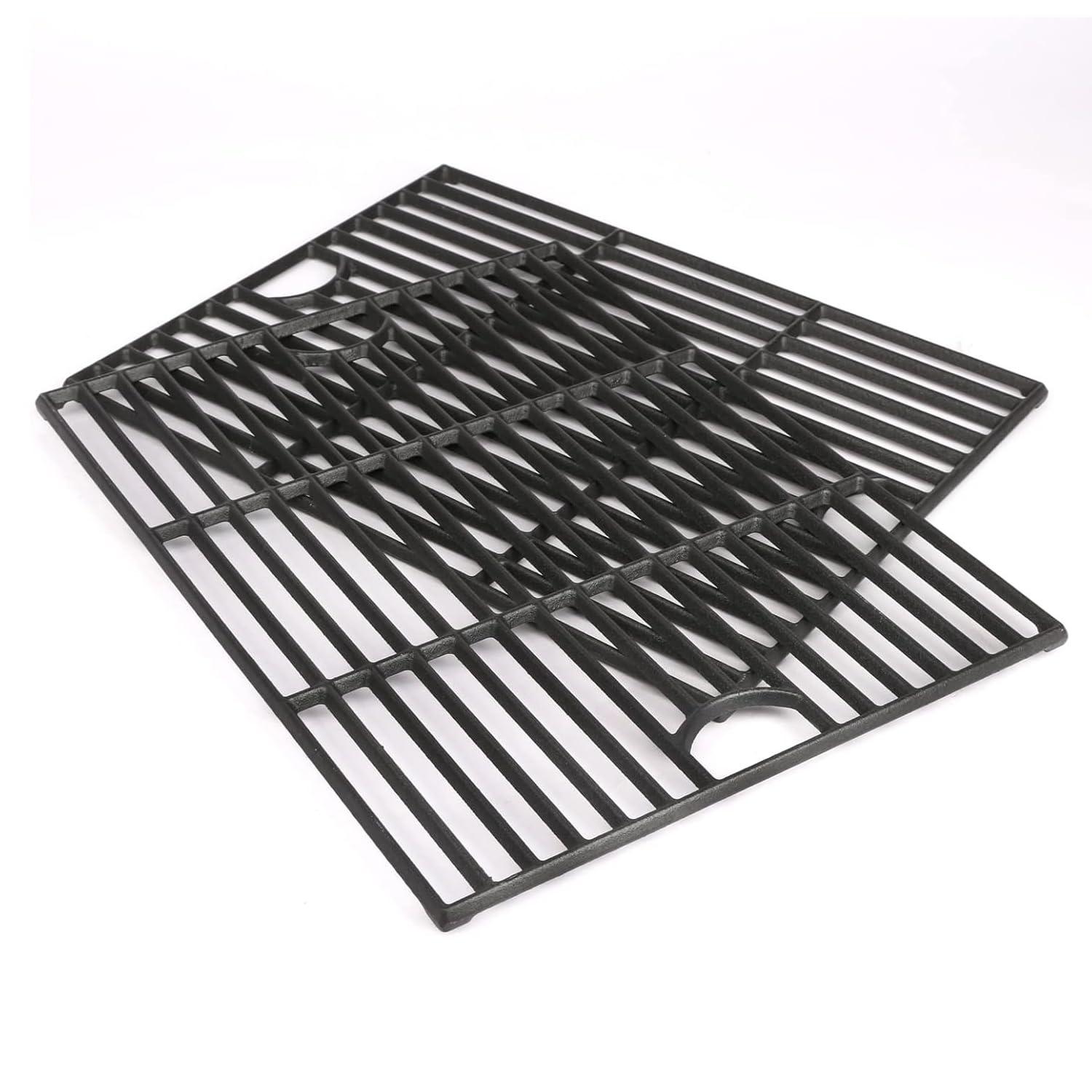 Grill Grates for Nexgrill Home Depot 720-0830H 720-0783E 720-0670C, 17 Inch Cast Iron Replacement Parts for Nexgrill 720-0888 720-0888N Charbroil 463241113 463446015 720-0670D, Master Forge 1010037