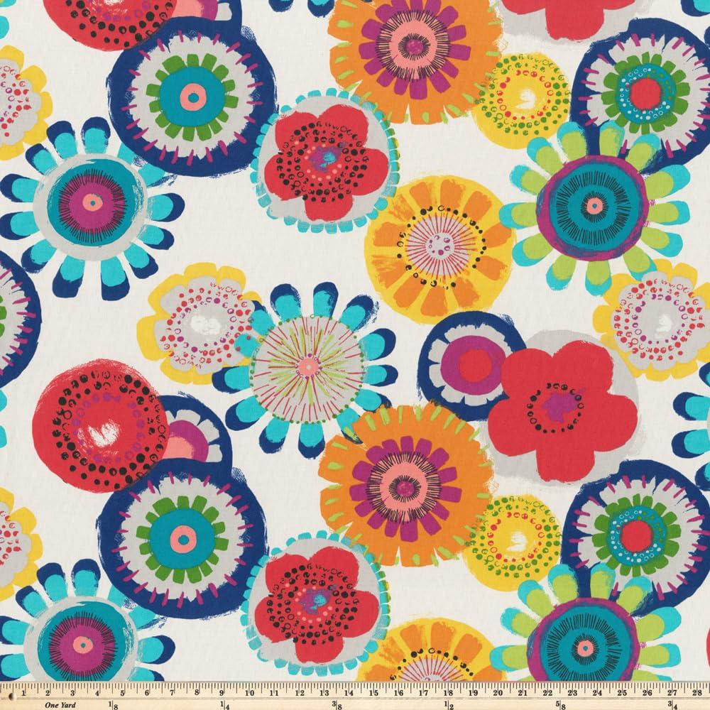 20"x20"x3" 2pc Crosby Floral Outdoor Squared Corners Chair Cushions - Confetti - Pillow Perfect: Weather-Resistant with Ties
