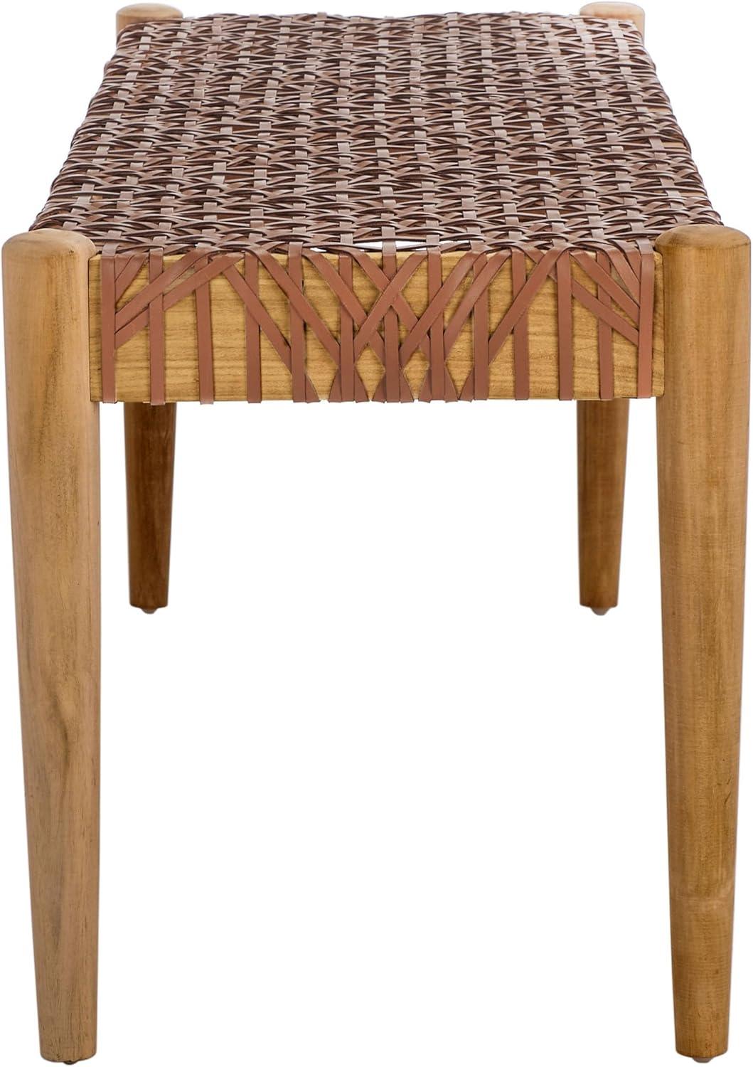 Kazbah 47" Genuine Leather Bench