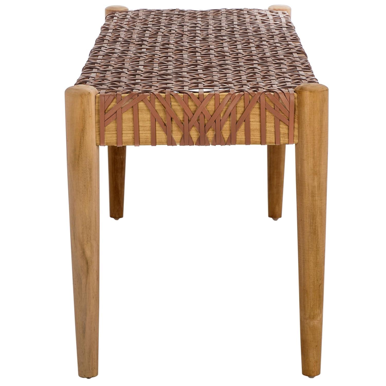 Kazbah 47" Genuine Leather Bench