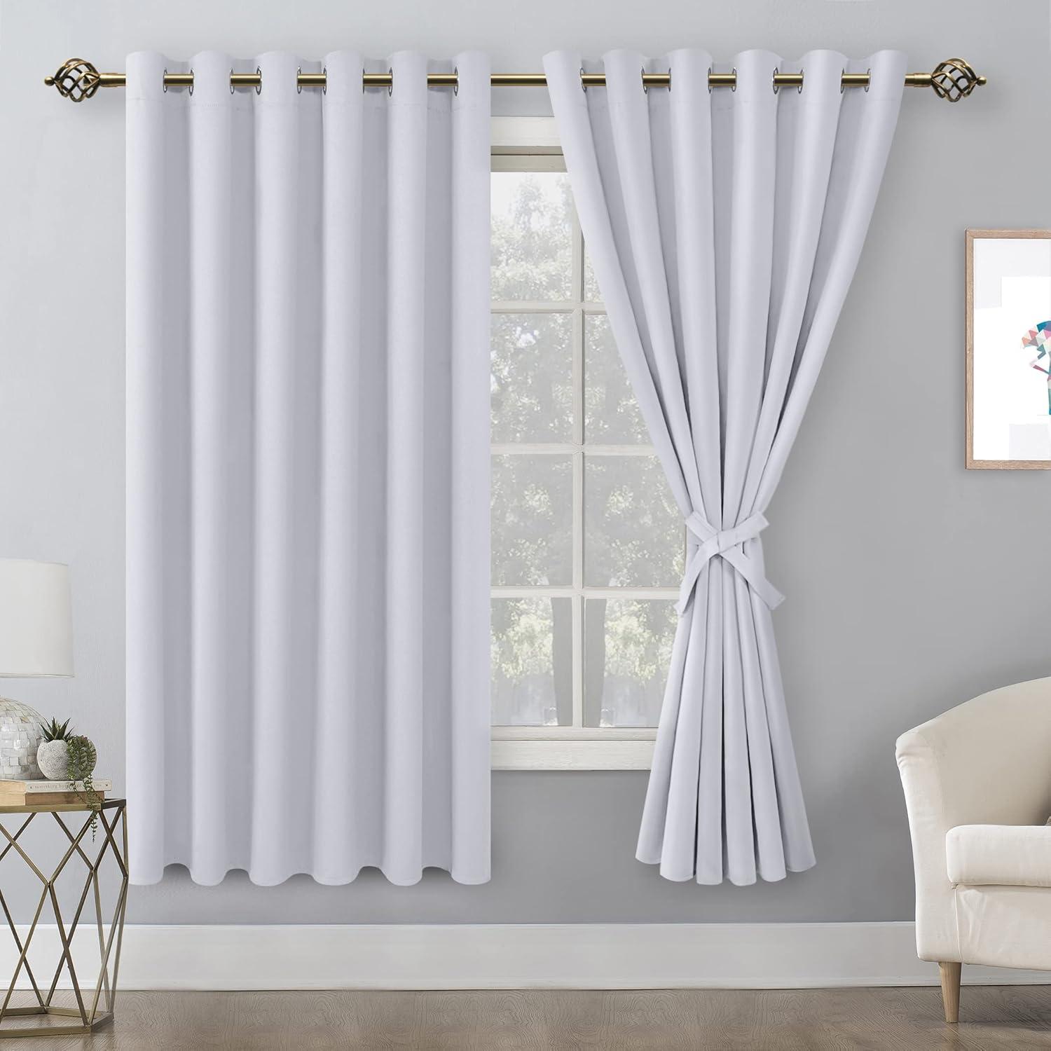 Eider & Ivory™ Tarrants Polyester Room Darkening Curtain Pair (Set of 2)