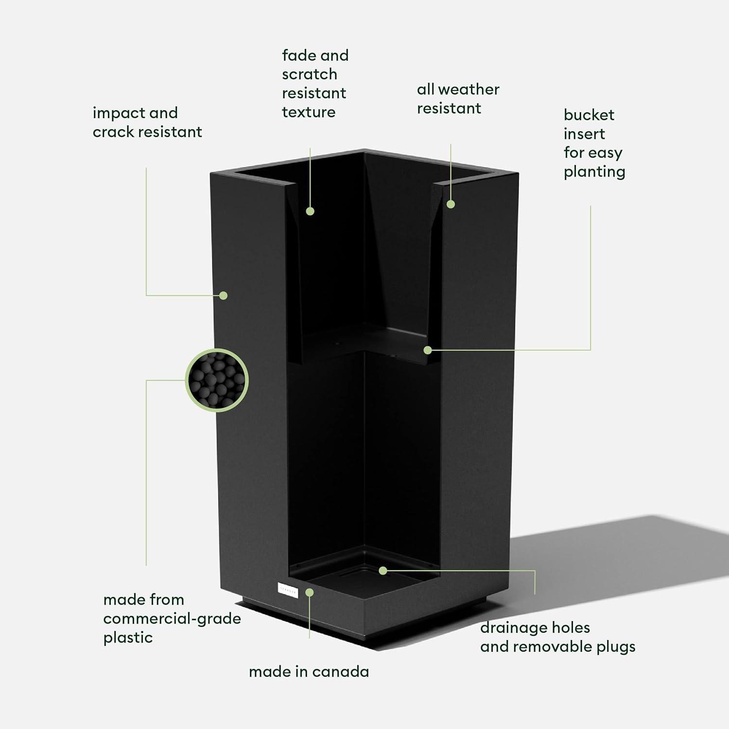 Block Series Pedestal Planter