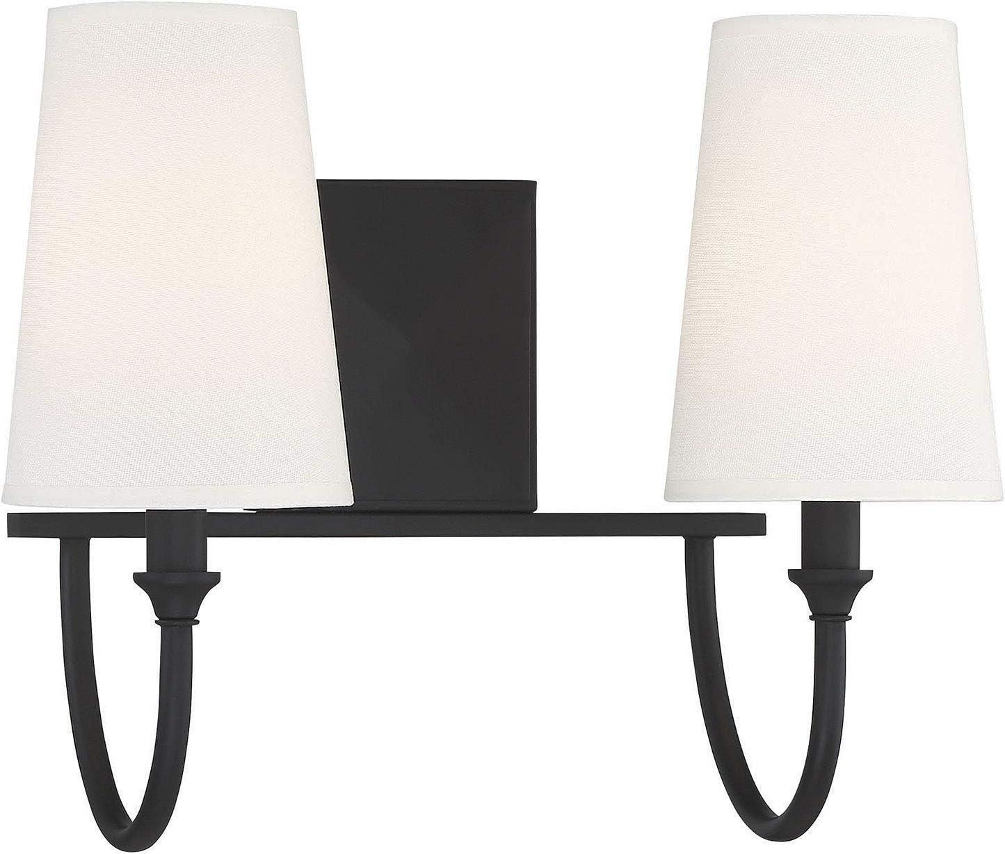 Savoy House Cameron 2 - Light Vanity in  Matte Black