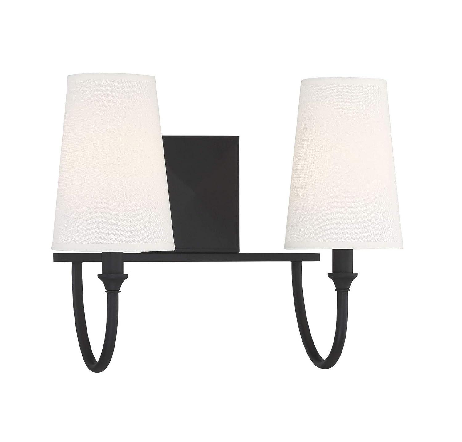 Savoy House Cameron 2 - Light Vanity in  Matte Black