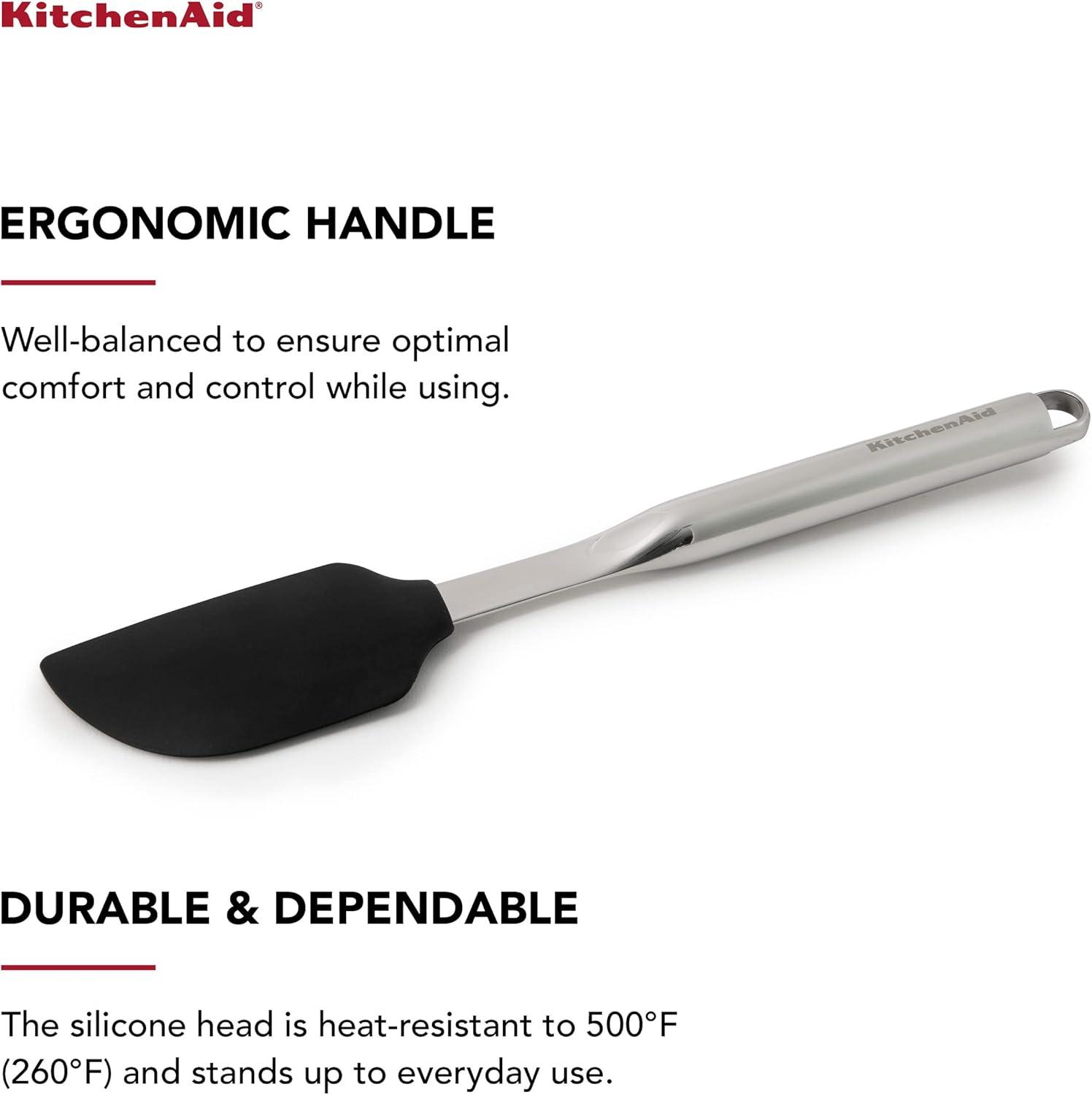 KitchenAid® KitchenAid® Premium Scraper Spatula with Hang Hook, 12-Inch, Black