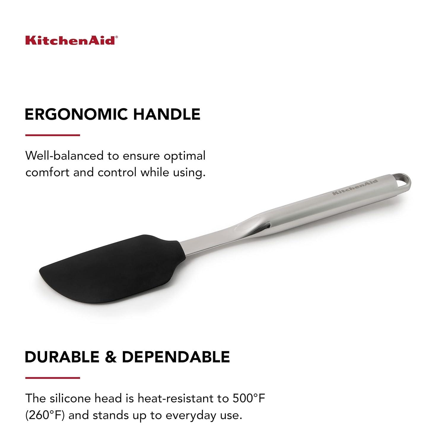 KitchenAid® KitchenAid® Premium Scraper Spatula with Hang Hook, 12-Inch, Black