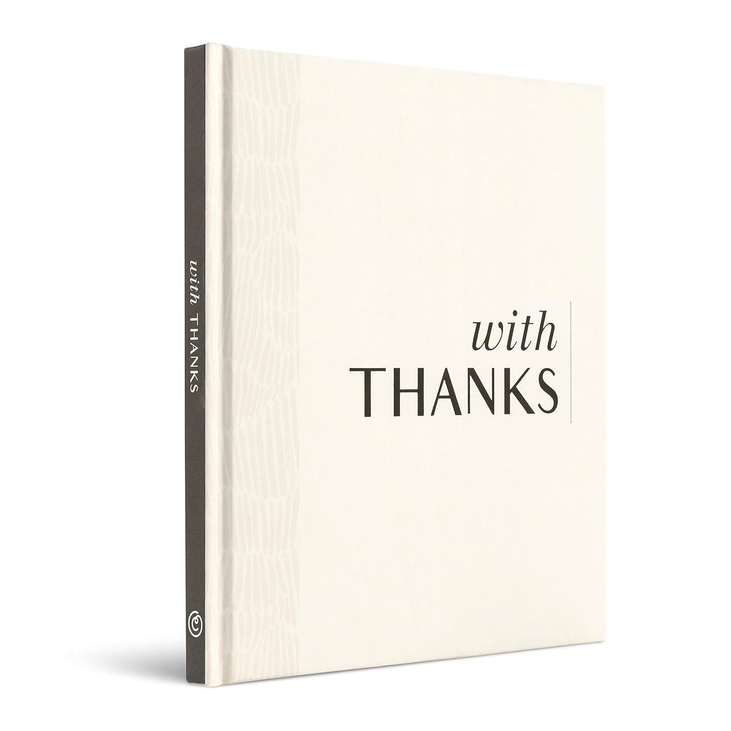 Elegant White Hardcover Self-Help Gratitude Book