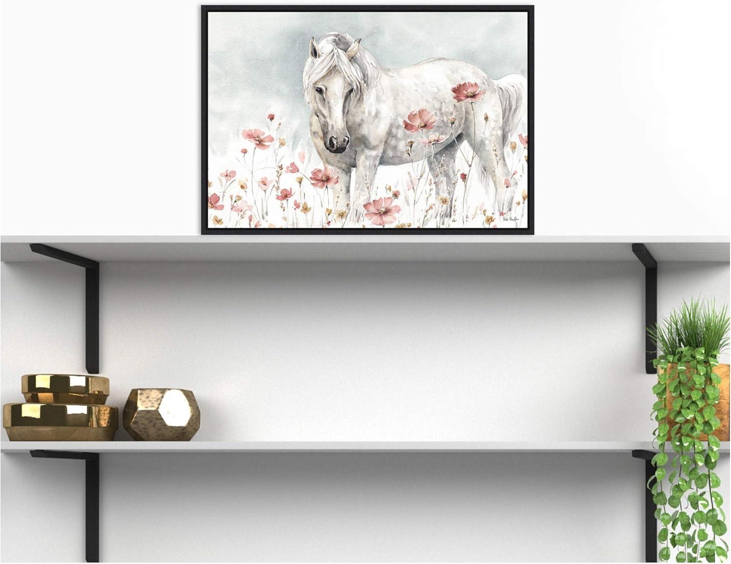 Amanti Art Wild Horses II by Lisa Audit Framed Canvas Wall Art