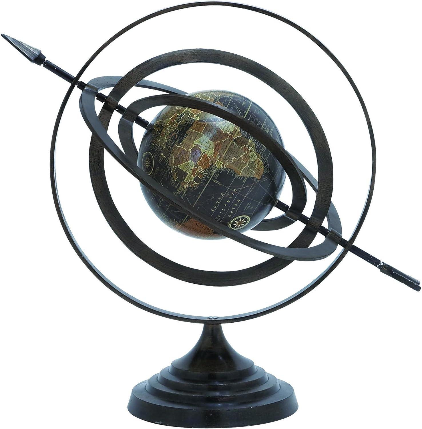 DecMode 19" Black Compass Globe