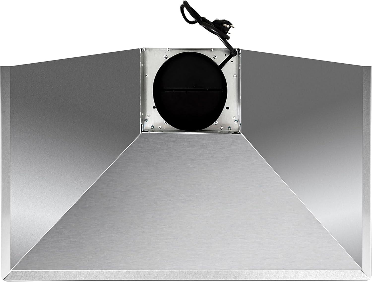 Cosmo Campana Extractora de Montaje en Pared de 36 Pulgadas en Acero Inoxidable con Iluminación LED y Filtros Permanentes